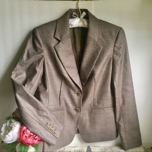 NWT Jones New York Brown Stretch Blazer- Sz 4